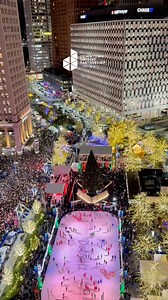 3.6K views · 160 reactions | The first snowfall is here… and the tree is lit!  Downtown Detroit Partnership | Detroit Princess Riverboat | Facebook