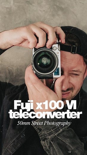 𝚃𝚘𝚋𝚒𝚊𝚜 𝙶𝚕𝚞𝚍 | 𝙴𝚊𝚟𝚎𝚗𝚝𝚢𝚛 ♡↟↟↟♡ on Instagram: "This is the Fujifilm X100VI paired with the Fuji TCL-X100 II teleconverter, which turns the fixed 35mm (equivalent) lens into a 50mm. That 50mm look just fits the way I shoot — it feels more focused, more personal, and gives me just the right distance when capturing moments, especially in the streets. What I love about this setup is how compact it stays. I’m bringing it with me to Greece — traveling light, but still having both 35mm a