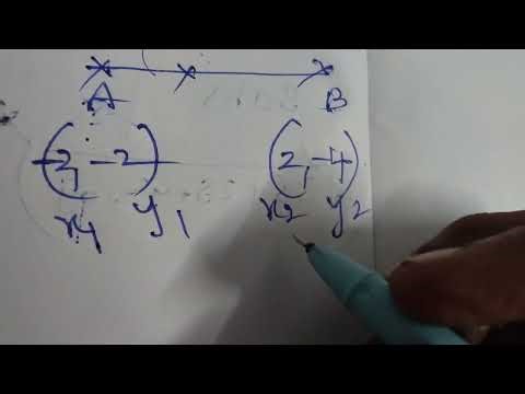 Find out coordinate points using section formulae