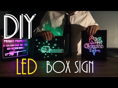 DIY led box sign
