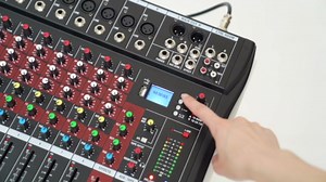 Audio Mixer Sound Board Console USB Mixing Console, 8 Channel Professional Live Studio Audio Equipment for Music Production, Webcast, Sing