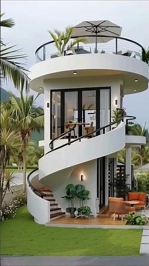 This Tiny House has a Spiral Staircase 🤯 #TinyHouse #Architecture