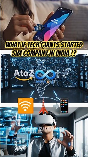 what if tech giants started sim company in India !? 🛜🗼📲 #azarchannel #google #amazon