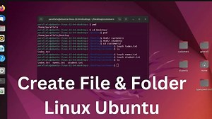 How to create folder and file in linux using terminal | Ubuntu | 2022