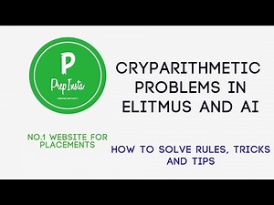 Cryptarithmetic Problems in eLitmus and Repeated Questions for in Exam