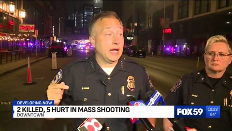 7 shot, 2 killed in downtown Indianapolis mass shooting