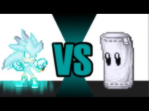 Silver The Hedgehog VS Sandbag combo test (Sprite animation android animation)