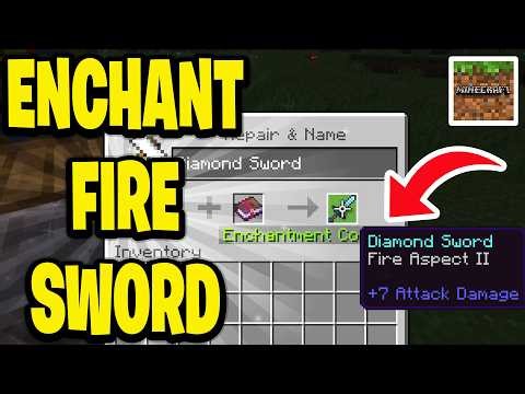 How To Enchant Fire Sword In Minecraft