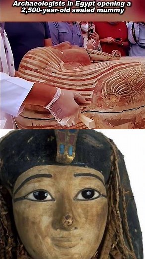 archaeologist in Egypt opening a 2500years ago mummy #egypt #egyptian #historia #history #romanegypt