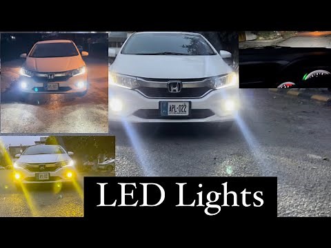 3 Colours AUX LED Bulb Installed in Fog Lamps - New Honda City 1.2 CVT 2022 Model