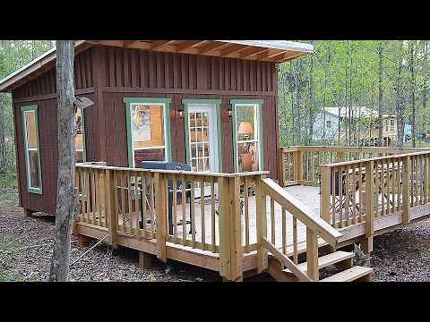 I Built a GUEST CABIN In My Woods - Start to Finish