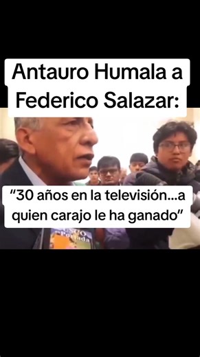 Antauro Humala a Federico Salazar: “30 años en la televisión…a quien carajo le ha ganado”. #Peru #Noticias #viralvideos #Viral #Compartir #reels #Comparte #memes #humor