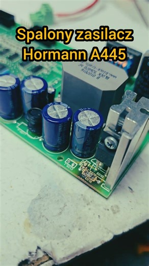 Burnt Hormann A445 power supply