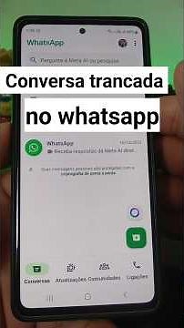 Como ativar e usar conversa trancada no whatsapp #whatsapp #dicas #android