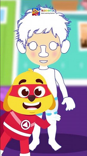 Learn Body Parts Names | Kids Vocabulary | Kiddopia Games For Kids