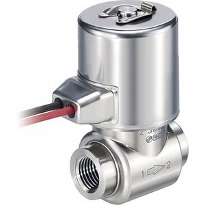 JSX31-CF403F-1GS 直動式2ポートソレノイドバルブ(汎用・耐環境形電磁弁) JSXシリーズ ボディ材質:黄銅 シール材質:FKM 1個 SMC 【通販モノタロウ】