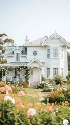 Dreamy Cottage, Cozy Cottage, Dreamy Rural Homes, Beautiful House Tour in White Romantic Cottage