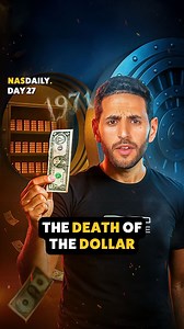 331K views · 26K reactions | the death of the dollar i made a video about bitcoin. without saying the word bitcoin. that’s one minute, see you tomorrow for Day 28! | Nas Daily | Facebook