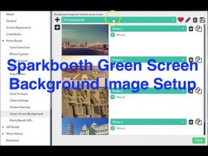 Setup Different Green Screen Backgrounds