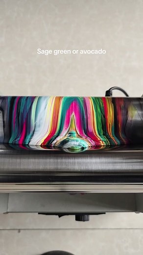 Color Marbling Mixing: Sage Green or Avocado