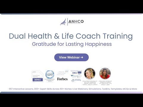 Dual Health & Life Coach Certification Gratitude | AHNCO Dual Health & Life Coach Certification