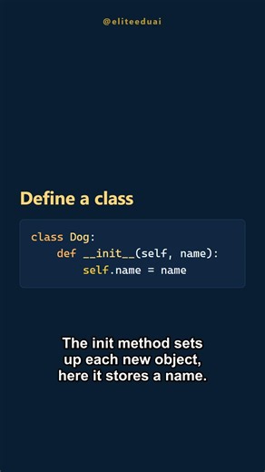 Python Classes (OOP) in 60 Seconds 🐍 #python #coding