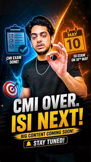 CMI 2026 Update + ISI Exam Plan (Don’t Miss This) 🔥