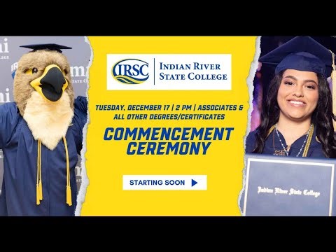 Indian River State College Fall 2024 Commencement - Associates- December 17th 2024