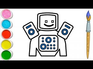 How to draw Robot in Snowman Drawing for kids beginners and step by step tutorial Baby poems rhyme