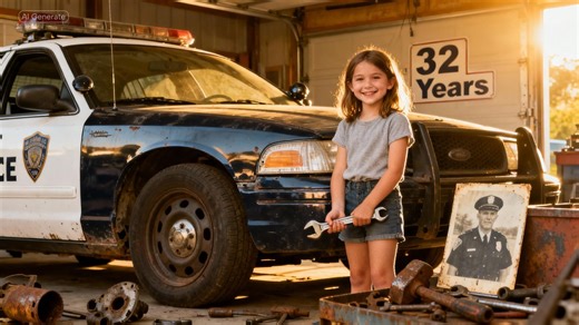 Girl Successfully Restoration and Repair Of A Retired Officer Abandoned Police Car In 32 Years | Fully Restoration Solution