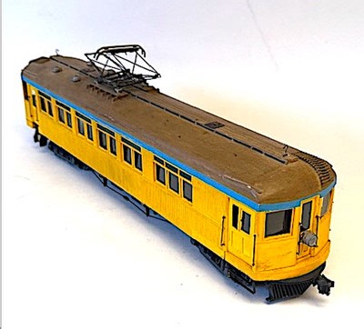 Custom O-Scale Kitbash Wood Interurban Elect Trolley w/ Poles & Pantograph Works | eBay