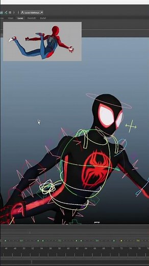 Spider-Man 3D pose study! #animation #3d #spiderman