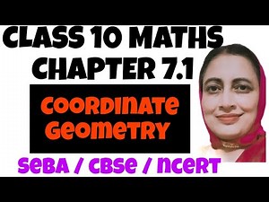 Class 10 Maths Chapter 7.1 / Coordinate Geometry chapter 7.1 Q 1/ Seba board / Cbse / Ncert /