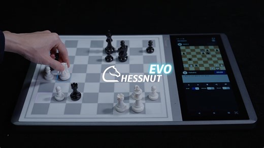Set up the endgame and play out every move with strategy. On Chessnut Evo, you can freely configure endgames, placing the pieces on the board while the screen synchronizes every position in real time, as if the board “understands” what you’re doing. LED lights in different colors quietly indicate whether a move is strong or weak. A gentle tap on the board will provide hints based on the current position, helping you make smarter, more strategic moves. Whether you’re reviewing classic endgames or