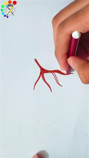 4 color drawing challenge #drawing #shorts #colorchallenge