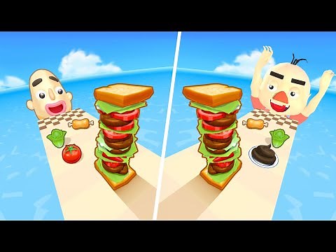 Noodle Run | Sandwich Runner - All Level Gameplay Android,iOS - NEW HUGE APK UPDATE