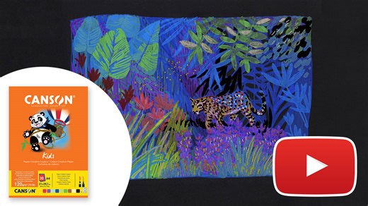 🎨Un dessin au feutre sur du papier Canson noir, ça vous dit ? Alors regardez sans plus tarder cet atelier. 🎁Pour remporter le matériel utilisé lors de l'atelier , c'est ici 👉http://tinyurl.com/tirage-au-sort-Canson-64 | Canson