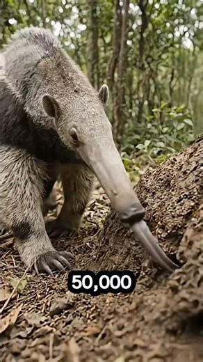 How Many Termites Can This Animal Eat? #wildlife #aardvark #shorts