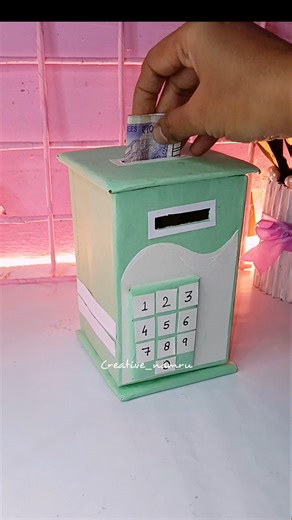 DIY ATM Piggy Bank😳💸 #diy #shortsfeed #trending #viral #ytshorts