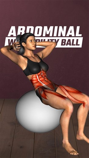 7-minute ab workout with a yoga ball. 🏐 #abs #yoga