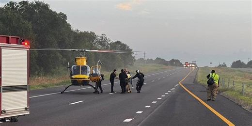 One injured, soap scattered on road after accident in Marlin, Texas