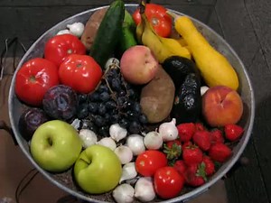 Décomposition de fruits et légumes en timelapse