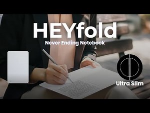 World's Slimmest Notebook!! The Super-Slim HEYfold Notebook To Write In Forever