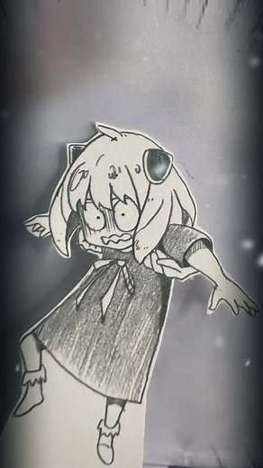 N-Nooo! Anya doesn’t want to studyiiiing! #spyxfamily #spyxfamilyanya #handcraft #paperanimation #fyp #creative #retreat #anime