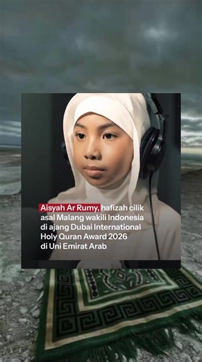 Masya Allah Tabarakallah Aisyah Ar Rumy, hafizah cilik asal Malang, Jawa Timur, terpilih mewakili Indonesia dalam ajang Dubai International Holy Quran Award di Uni Emirat Arab. Meski masih duduk di bangku kelas IV SD Tahfidz Al-Qur’an Daarul Ukhuwwah, Aisyah telah menghafal 26 juz Al-Qur’an. Setiap hari ia menjaga kualitas hafalannya dengan murajaah 3–5 juz. Nama Aisyah mulai dikenal publik sejak penampilannya di program Hafiz Indonesia. Ketekunan dan ketenangannya saat melantunkan ayat suci men