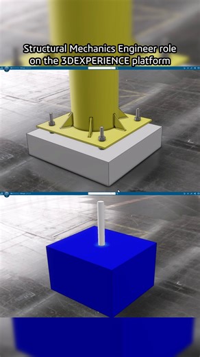 SIMULIA on Instagram: "How much force can a concrete base withstand before it fails? 🧱 Using the Structural Mechanics Engineer role on the 3DEXPERIENCE platform, Mattias Robertsson puts it to the test. With our structural simulation Concrete Damaged Plasticity model, he can simulate how concrete behaves under compression and tension, capturing hardening, plasticity, damage and failure with precision. #3DEXPERIENCE #SIMULIA #simulation"