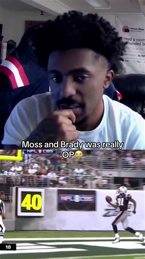 Tom Brady and Randy Moss was LEGENDARY! #viral #reaction #nfl #newenglandpatriots #shorts