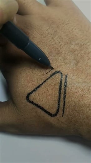 how to draw tattoo on hand | DIY | pen tattoo art #shortsfeed #shorts #trending #vairl #ytshorts