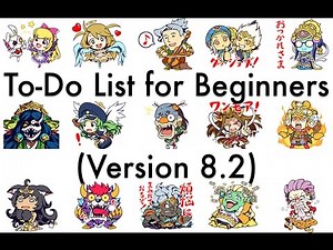 Monster Strike - To-Do List for Beginners (Version 8.2)