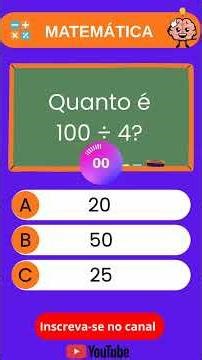 impossível acertar todas🤯 teste sua habilidade com números 🤔 #quiz #matemática
